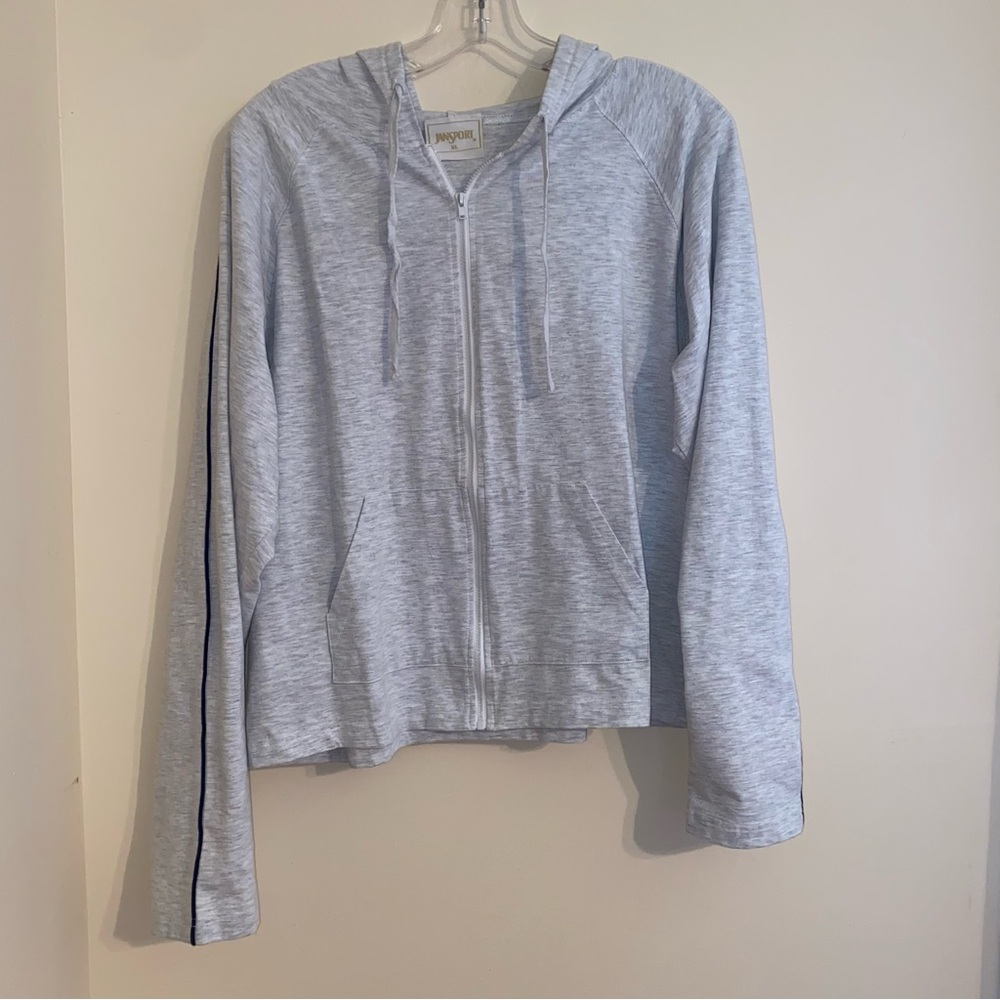 Jansport  Gray Zip-Up Hoodie